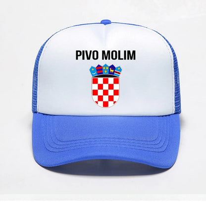 Funny Gift Beer Please In Croatian hat Hrvatska Croatia Souvenir Gift Baseball Cap Men