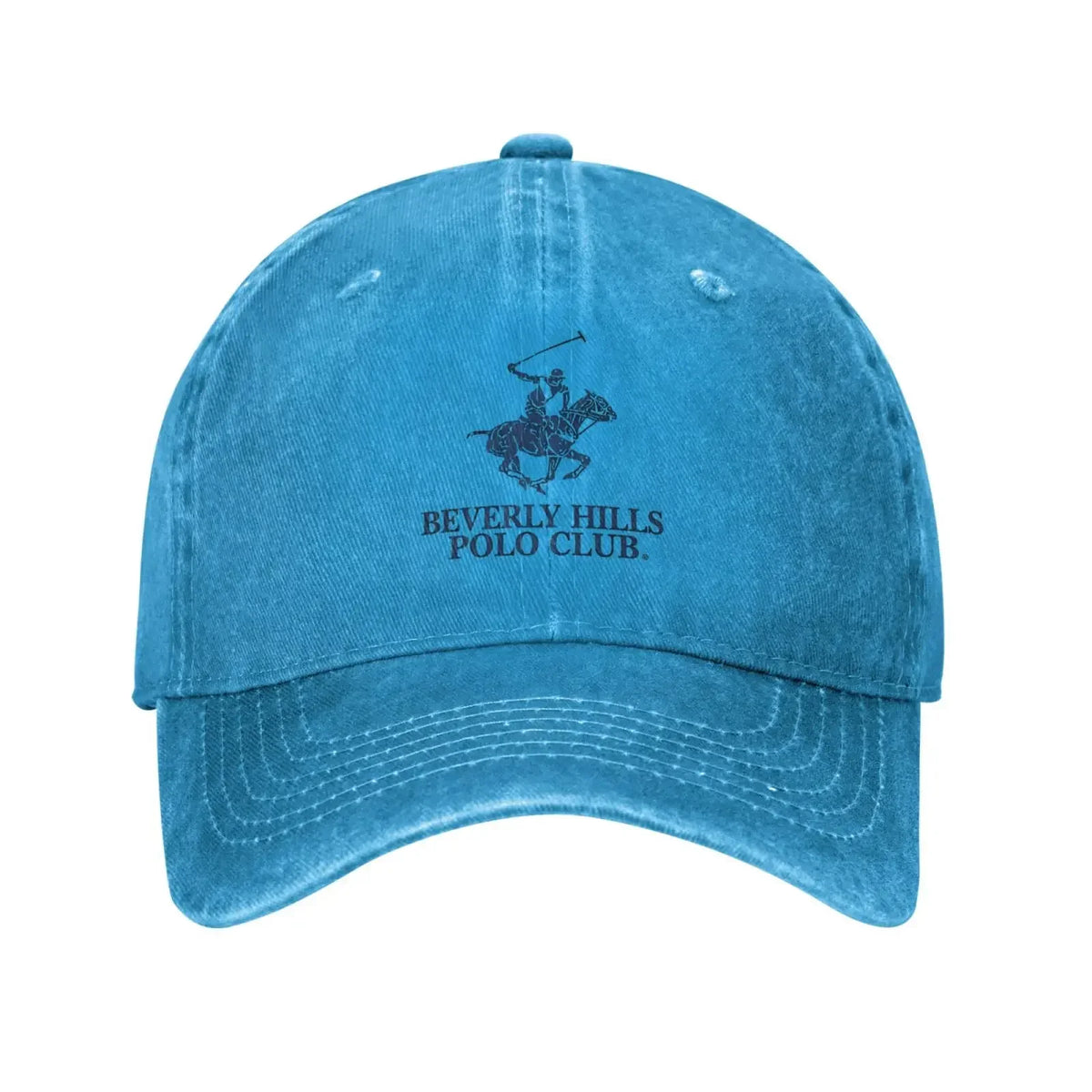 Beverly Hills Club Pattern Printing Baseball Cap Classic Polo Denim Cap