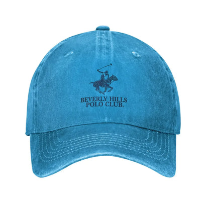 Beverly Hills Club Pattern Printing Baseball Cap Classic Polo Denim Cap