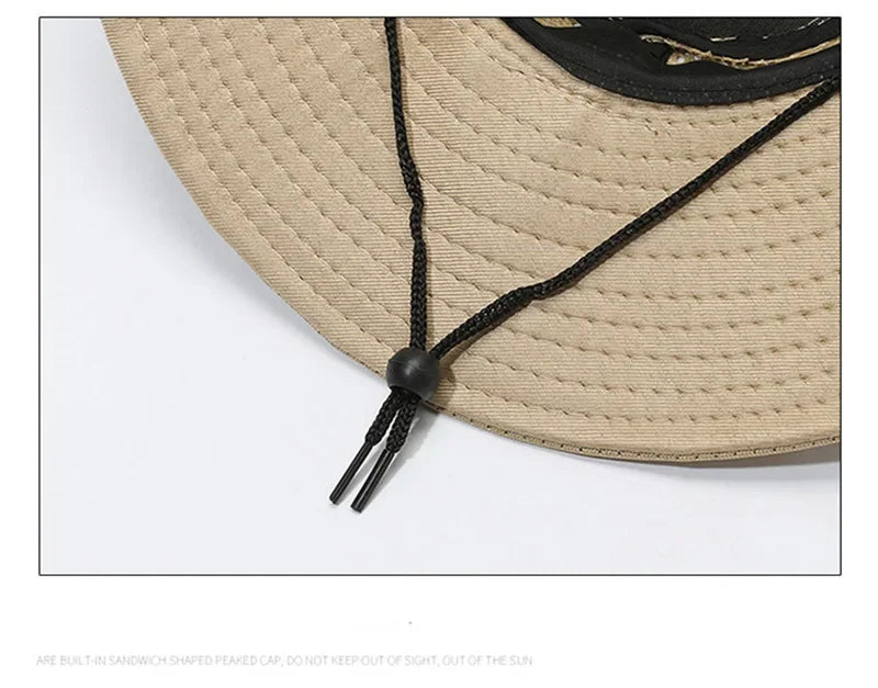 Men Women Summer Wide Beach UV Sunscreen Cap Outdoor Sport Fishing Sun Hat