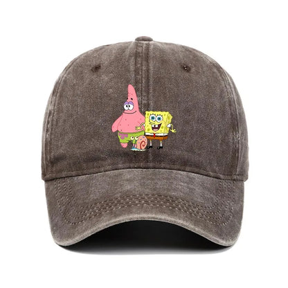 Fashion Cute SpongeBobs Baseball Cap Movie Cartoon Role Adult Men Women