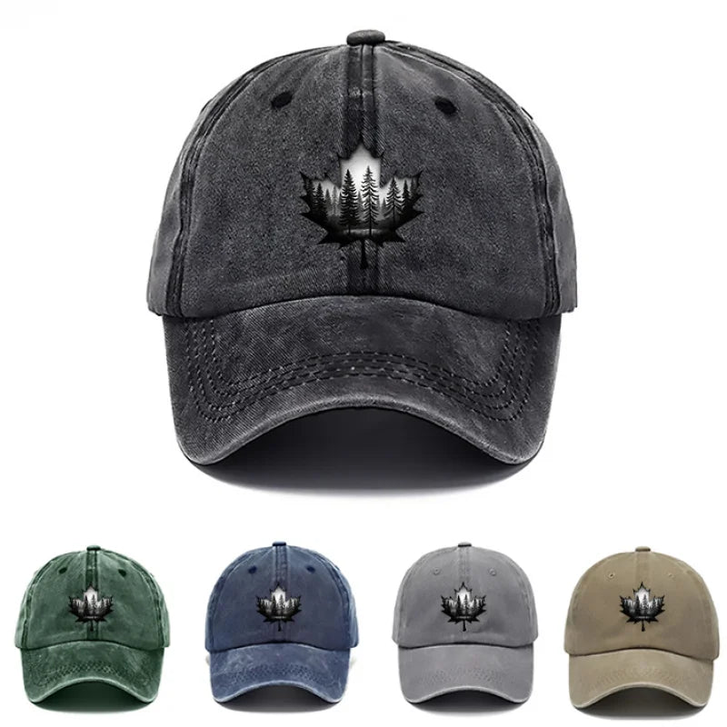 Design Style Maple Leaf Printed Hat