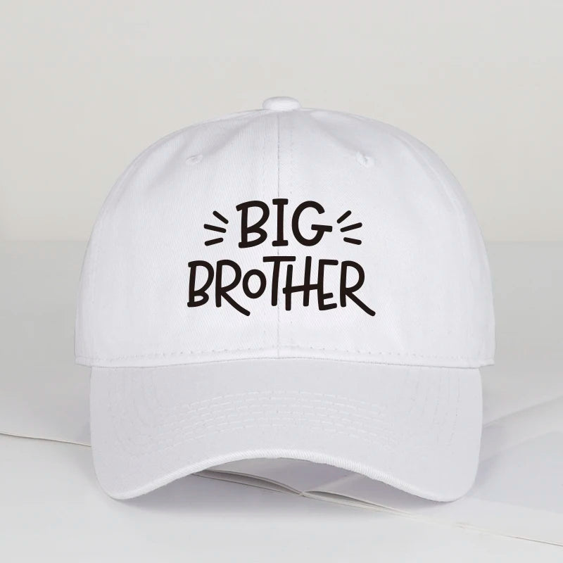 Coolwind Big Brother Letter Print Soft-Peak Baseball Cap