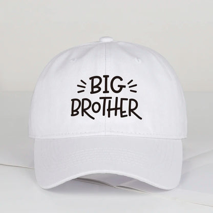 Coolwind Big Brother Letter Print Soft-Peak Baseball Cap