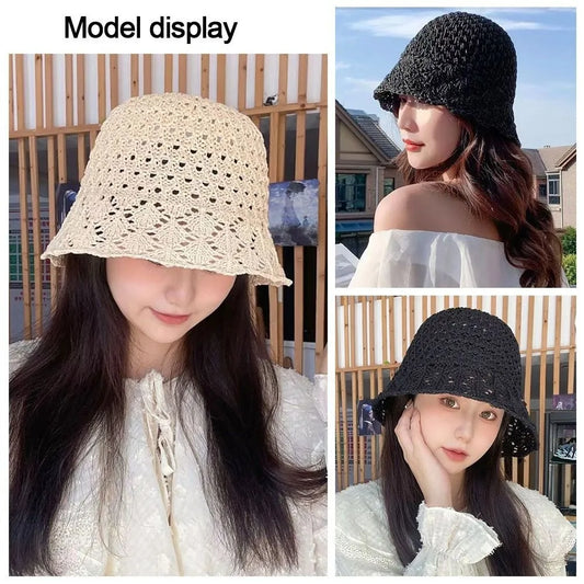 New Hollow Fisherman Hat Fold Breathable Bucket Hat