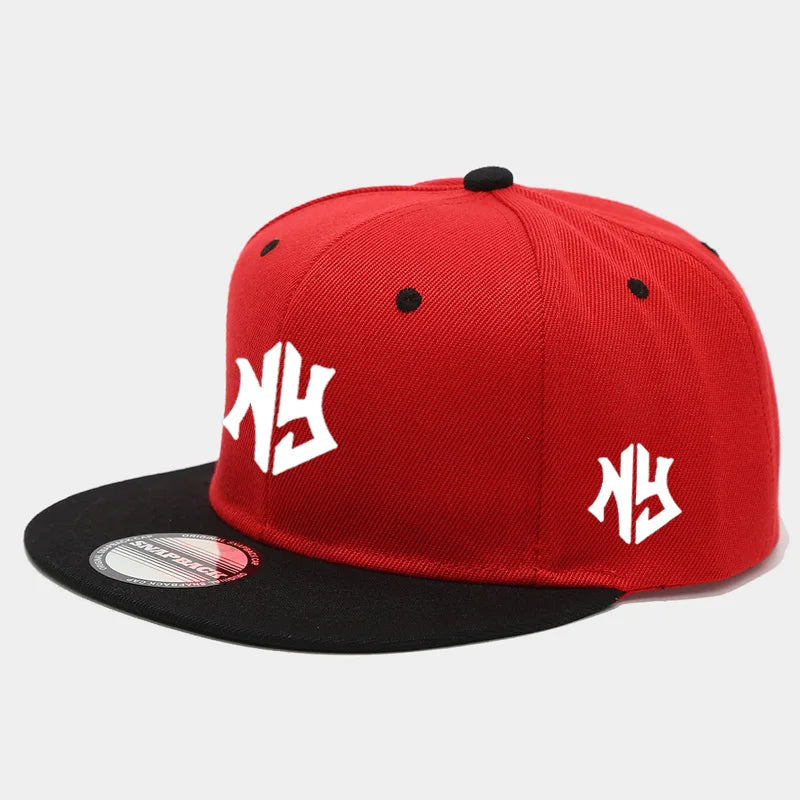 1PC Unisex Snapback Cap, Flat - Brim and Color - Blocked Hip - Hop Cap, Suitable for Both Men and Women