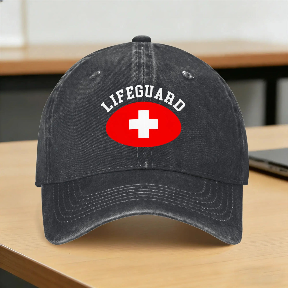 Washed Baseball Cap Lifeguard Summer