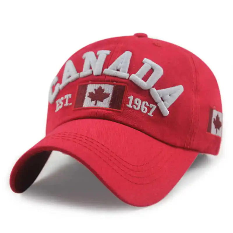 Fashion Cotton Canada Baseball Cap Flag of Canada Hat