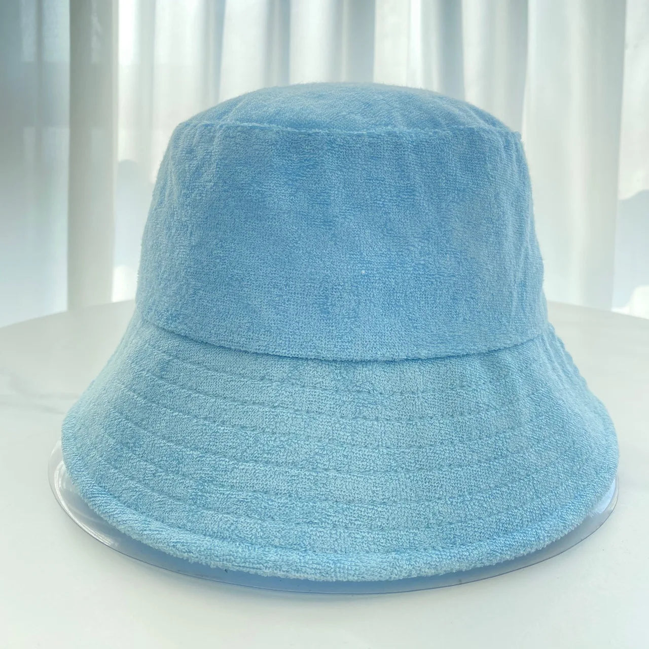 Simple Terry Cloth Towel Bucket Hat Spring Autumn