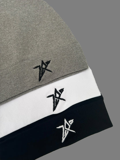 Star Embroidered Skull Cap Thin Beanie Soft Breathable Stretch Hat