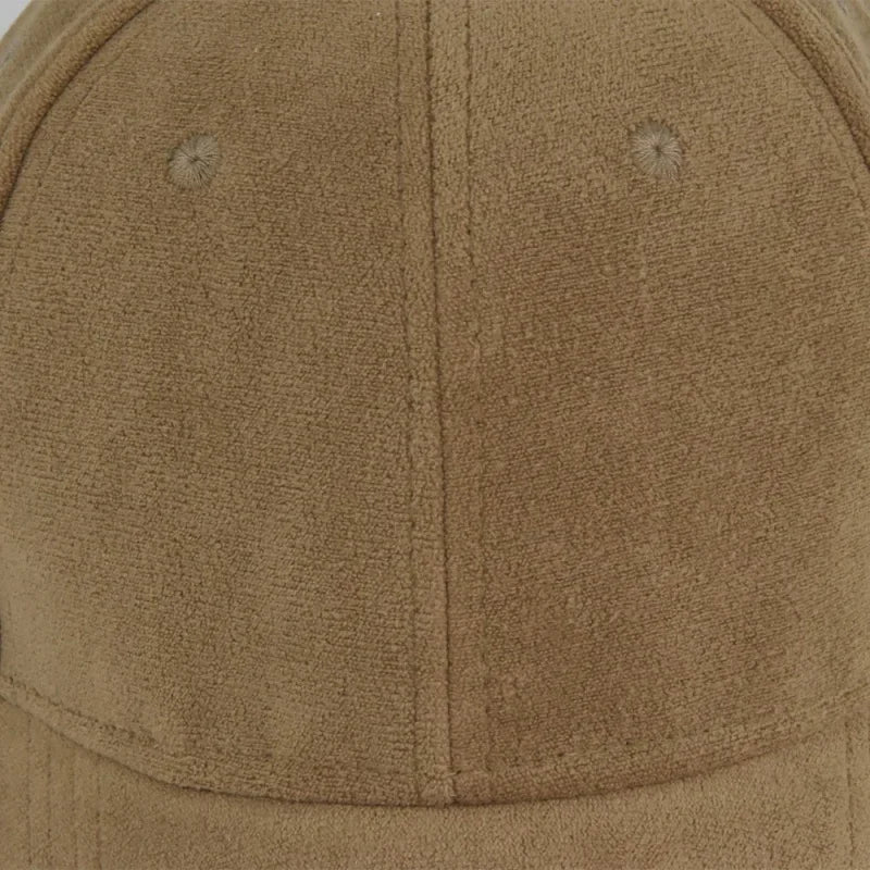 Fashion False Suede Baseball Caps For Men Women Autumn Winter Solid Retro Unisex  Adjustable Sun Caps