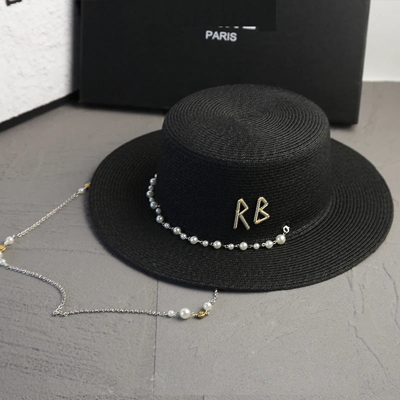 New Women Summer Hats Straw Sun Hat Panama Elegant Straw Fedoras