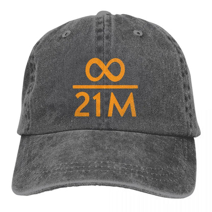 Infinity Divided By 21 Million Bitcoin Baseball Cap