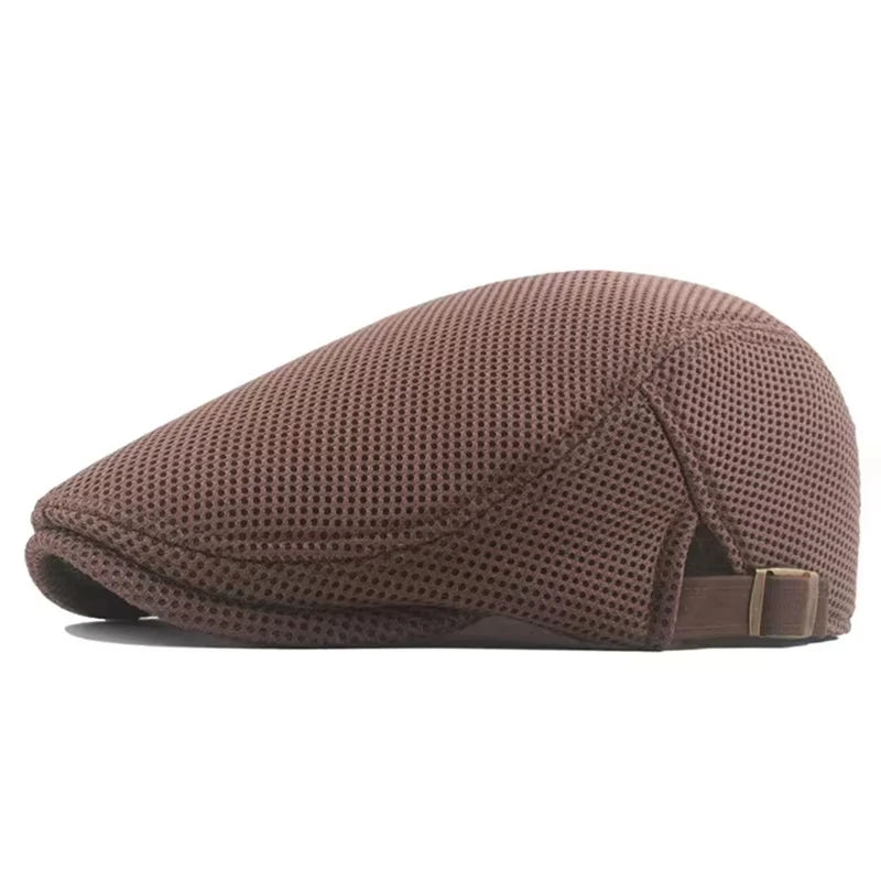 Men Mesh Newsboy Caps British Painters Hats