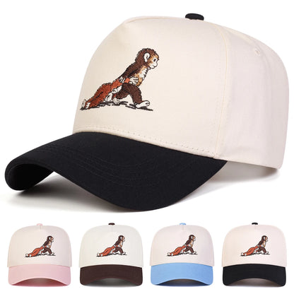 Unisex Monkey Embroidery Baseball Caps Spring Autumn