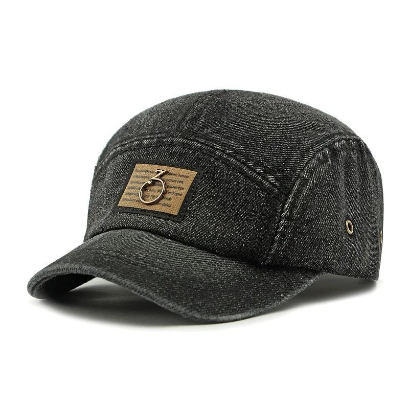 Unisex Spring New Washed Denim Duckbill Cap