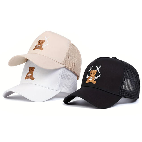 Unisex XX Smiling Face Camouflage Baseball Net Caps Spring and Summer