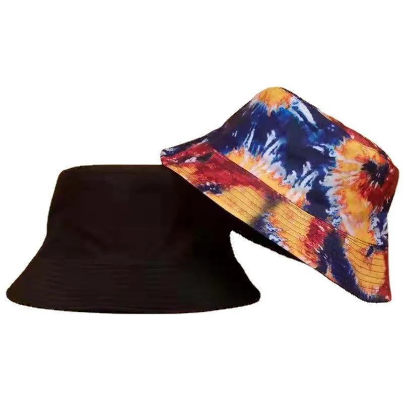 Street Graffiti Men's Bucket Hat Double-Sided Hip Hop Outdoor