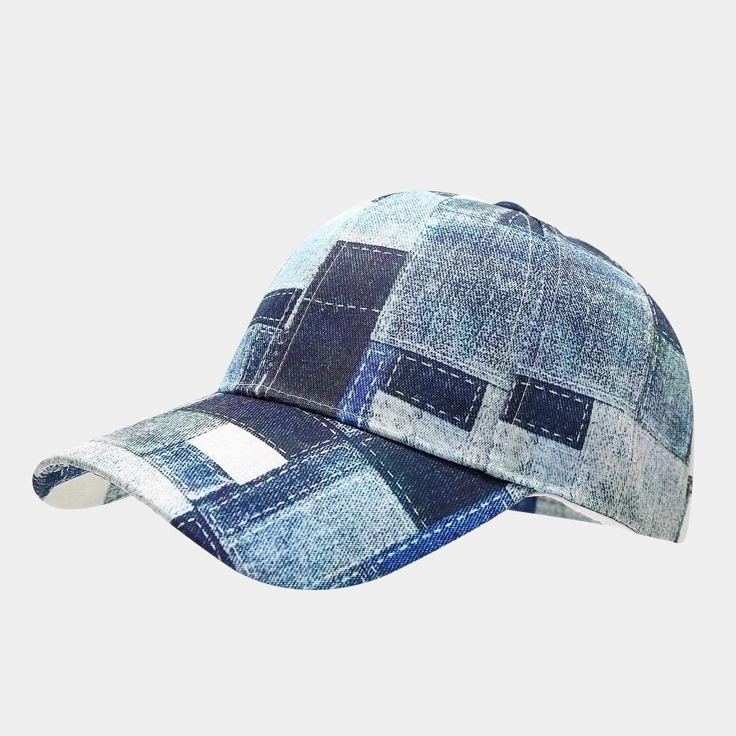 Four Seasons Sunscreen Solid Color Trend Retro Denim Baseball Hat