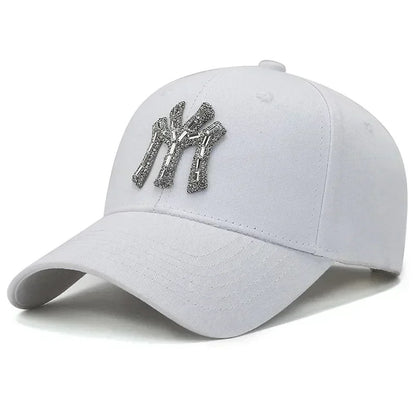 MY Rhinestone Hat Female Spring and Fall Street Casual Baseball Cap