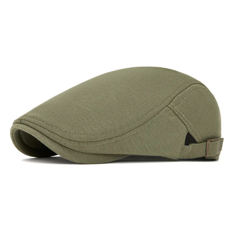 Cotton Adjustable Newsboy Caps Men Woman Casual Beret