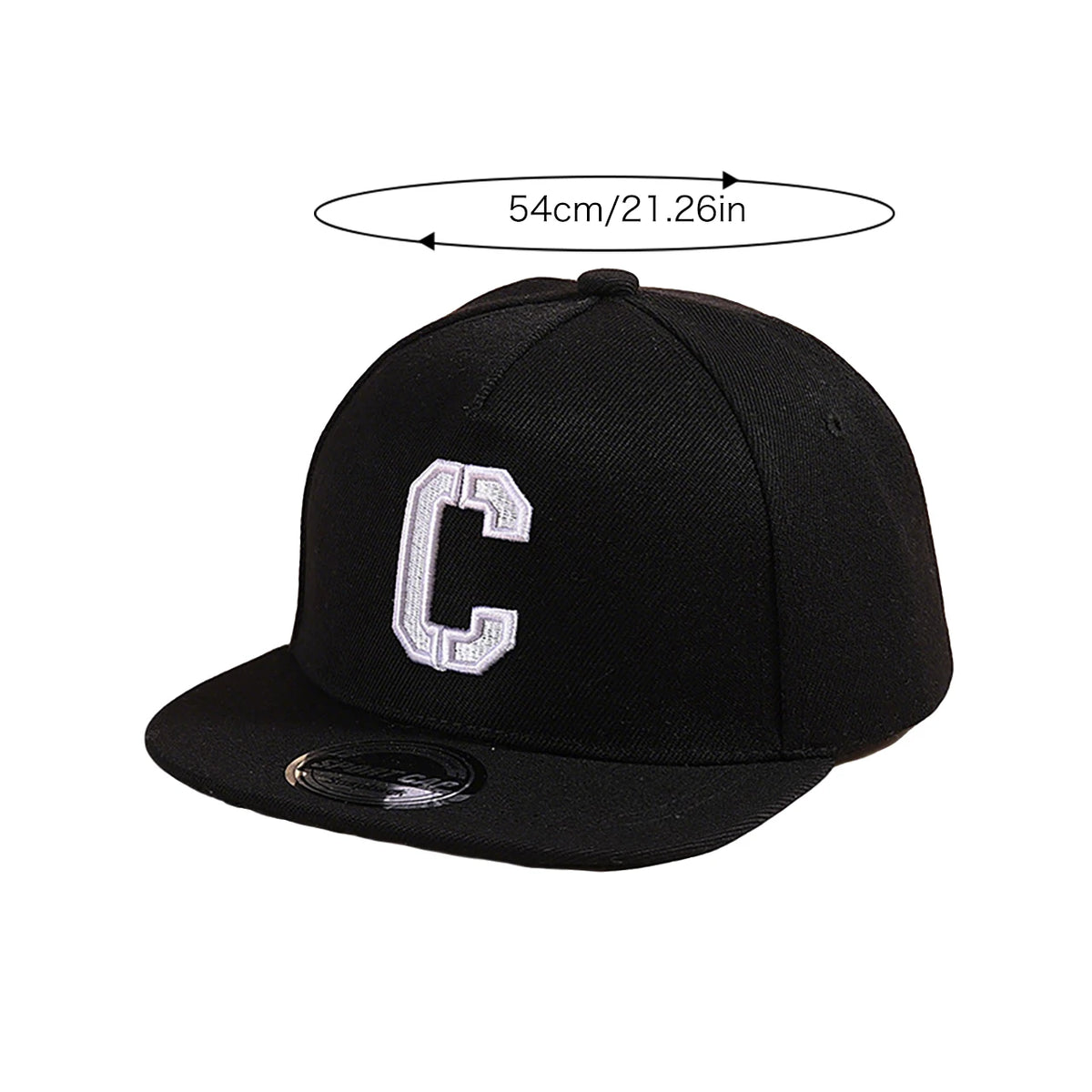 Kids Snapback Cap Embroidered Letter Flat Brim Baseball Hat For Children Boy Girl Solid Color Summer Sun Hats