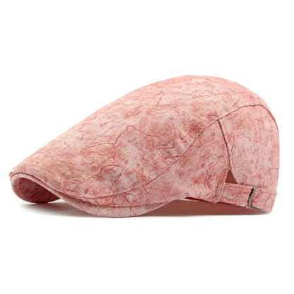 Four Seasons Cotton Print Newsboy Caps Octagonal Cap
