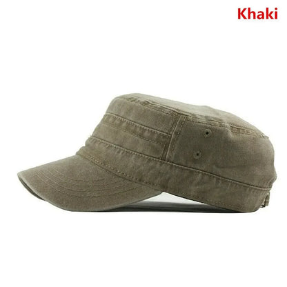 Big Head Man Large Size Pure Cotton Washed Flat Cap Outdoor Baseball Cap Fishing Sun Hat