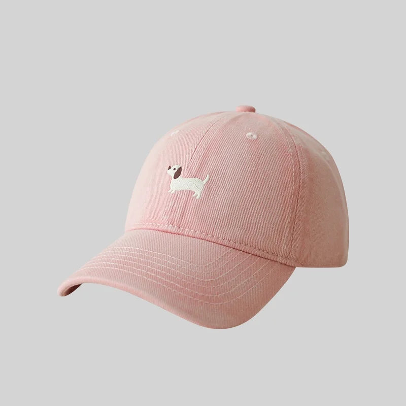 Dachshund Embroidery Baseball Hat Sunscreen Fashion Outdoor Hat Suitable for Men and Women