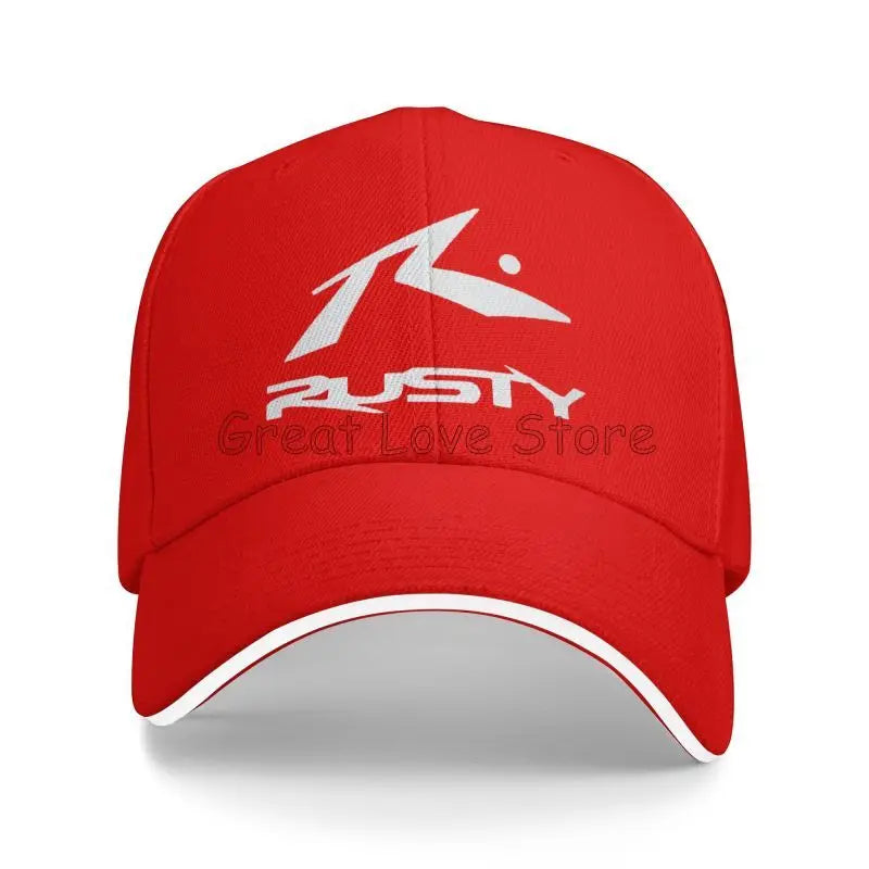 Rusty Surfboards Unisex Daily Casual Sandwich Hat Summer Sports Sun Protector Bucket Hats Snapback Cap
