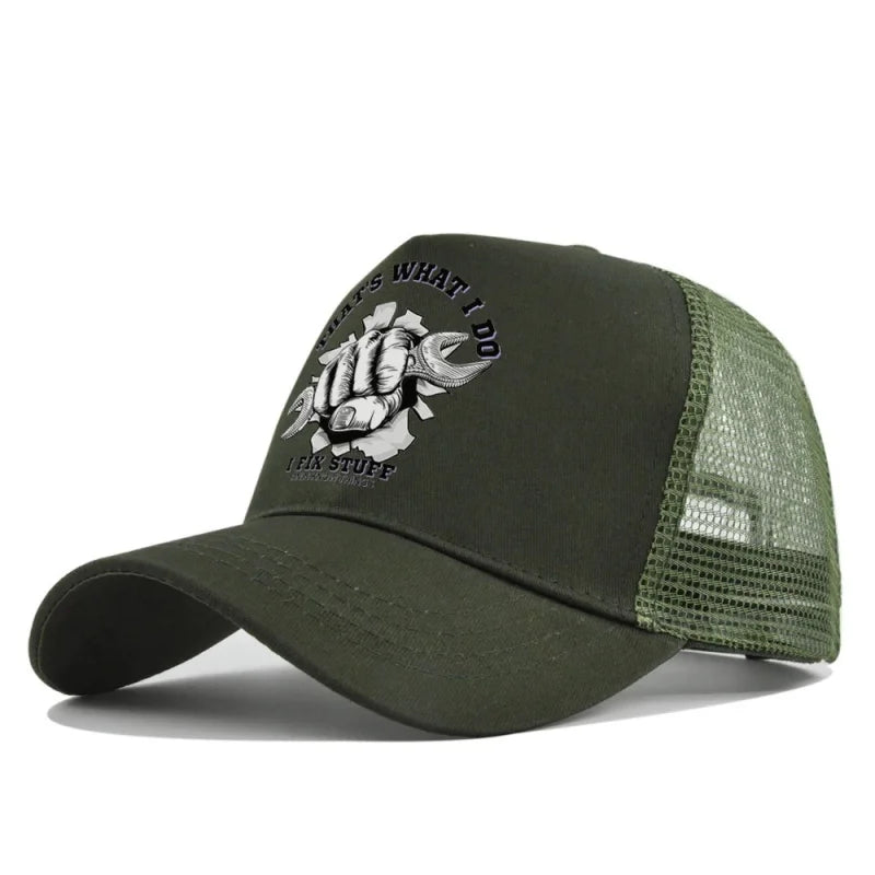 Spring Summer Printed Mesh Breathable Baseball Cap