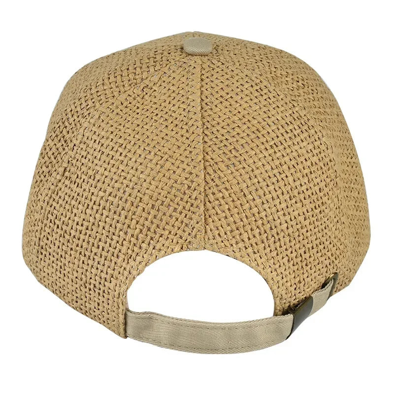 Men's And Women's Fashionable Straw Baseball Caps