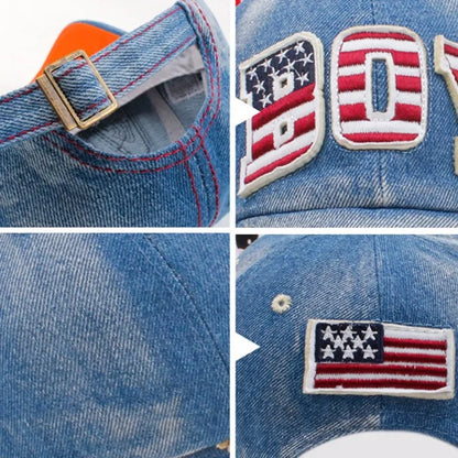 Blue Kids Boys Baseball Cap Summer Toddler Children Dad Hat