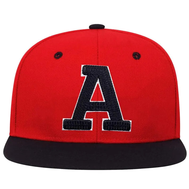 Unisex Simple Letter A Embroidery Hip Hop Hats Outdoor Adjustable Casual Baseball Caps Sunscreen Hat