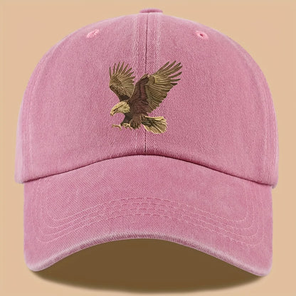 Eagle Print Baseball Cap, Adjustable For Both Men And Women