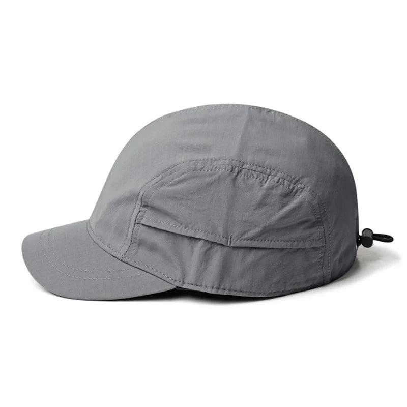 Lightweight Quick-Dry Polyester Adjustable Buckle Closure Sun Cap