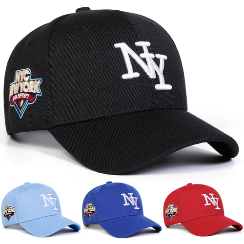Unisex NY Letter Embroidery Baseball Caps Spring Autumn