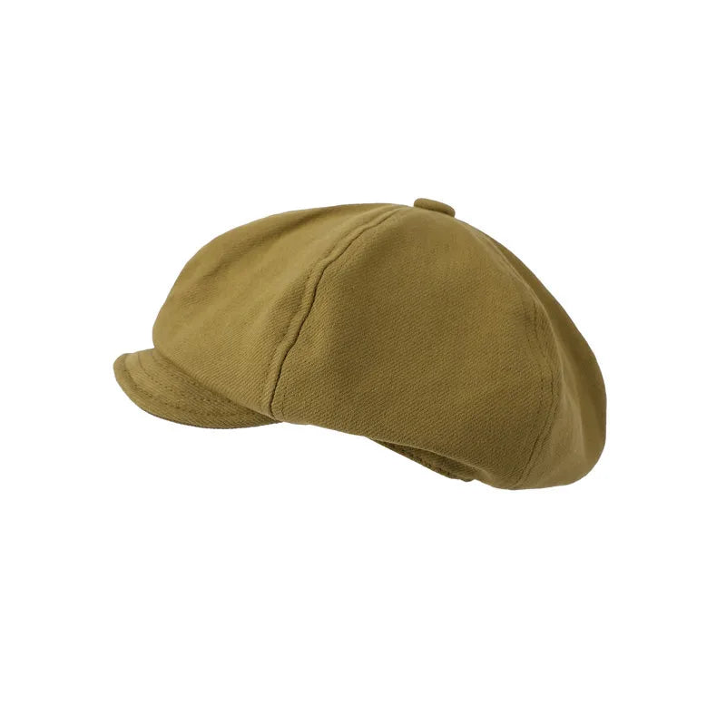 Women Hat Retro Black Painter Cap