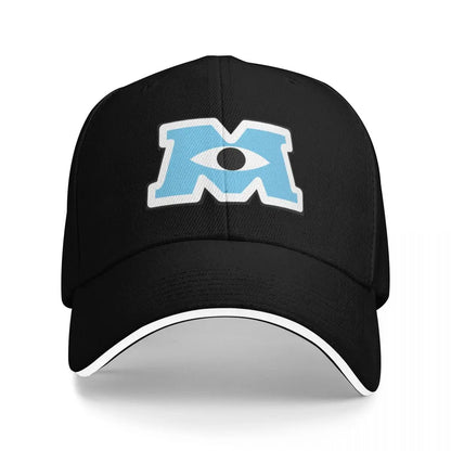 Monsters University Inc. Logo M Baseball Cap Vintage Fishing cap Women's Hats Men's