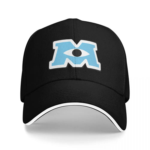 Monsters University Inc. Logo M Baseball Cap Vintage Fishing cap Women's Hats Men's