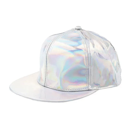 Fashion PU Rainbow Color Changing Baseball Cap