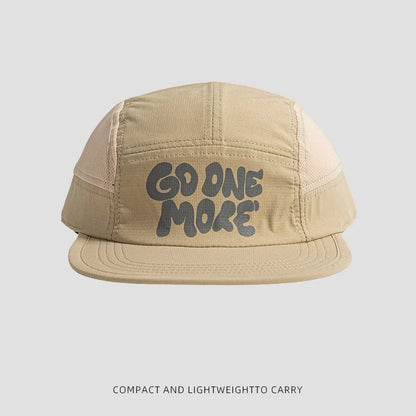 Fashion Thin Baseball Cap Quick-Dry Flat Brim Sports Mesh Cap
