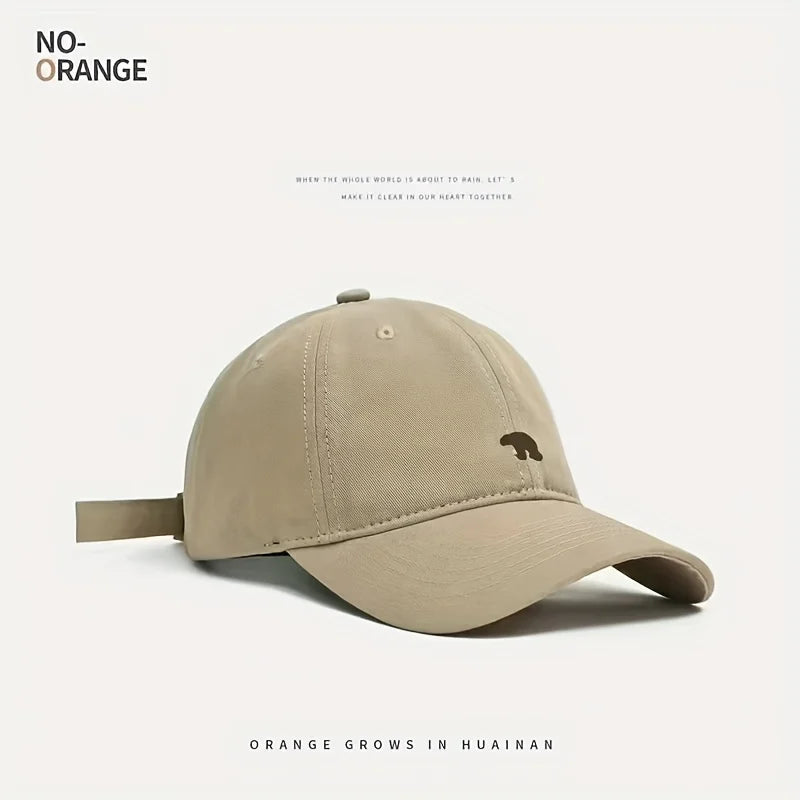 Stylish Bear Embroidered Baseball Cap Hat Men Women Unisex Baseball Cap