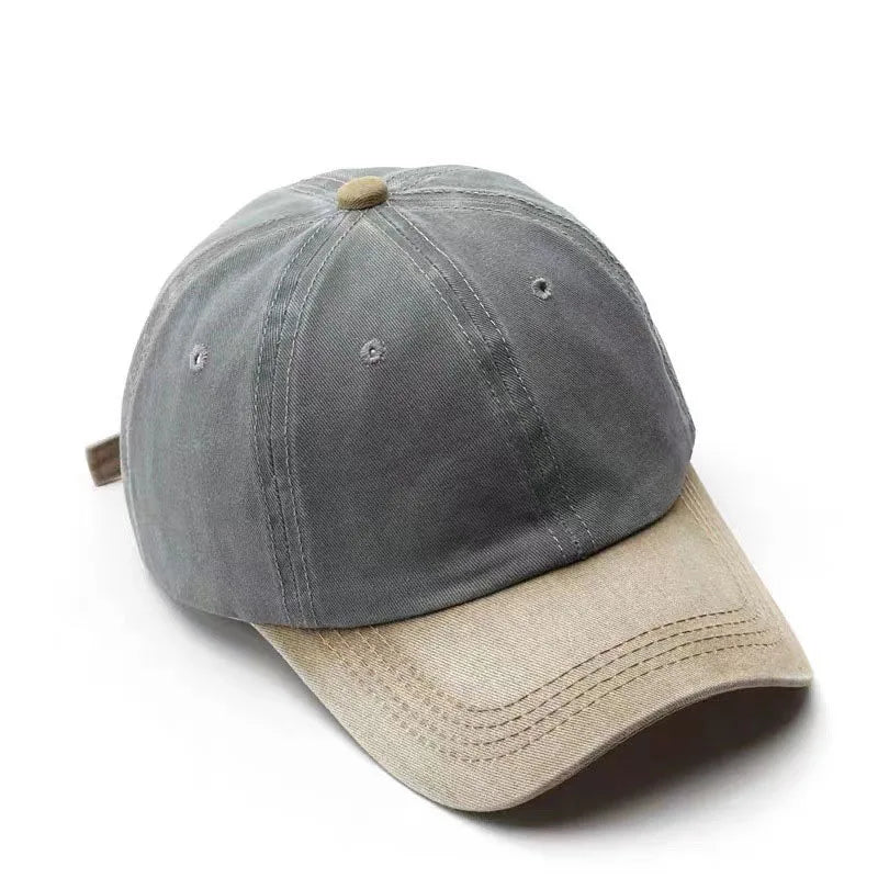 Washed Denim Snapback Hat DIY Embroidery Print Baseball Cap