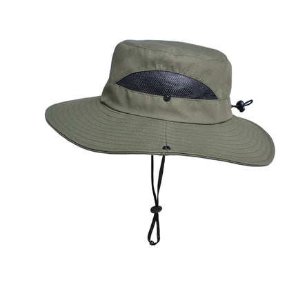 Outdoor Fishing Mountaineering Fisherman Hat Breathable Large Brim Sun Hat