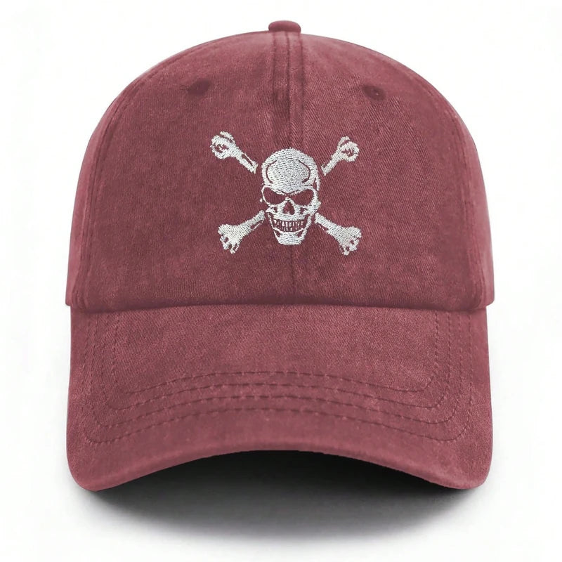 1pc Skull And Crossbones Baseball Cap For Men Women