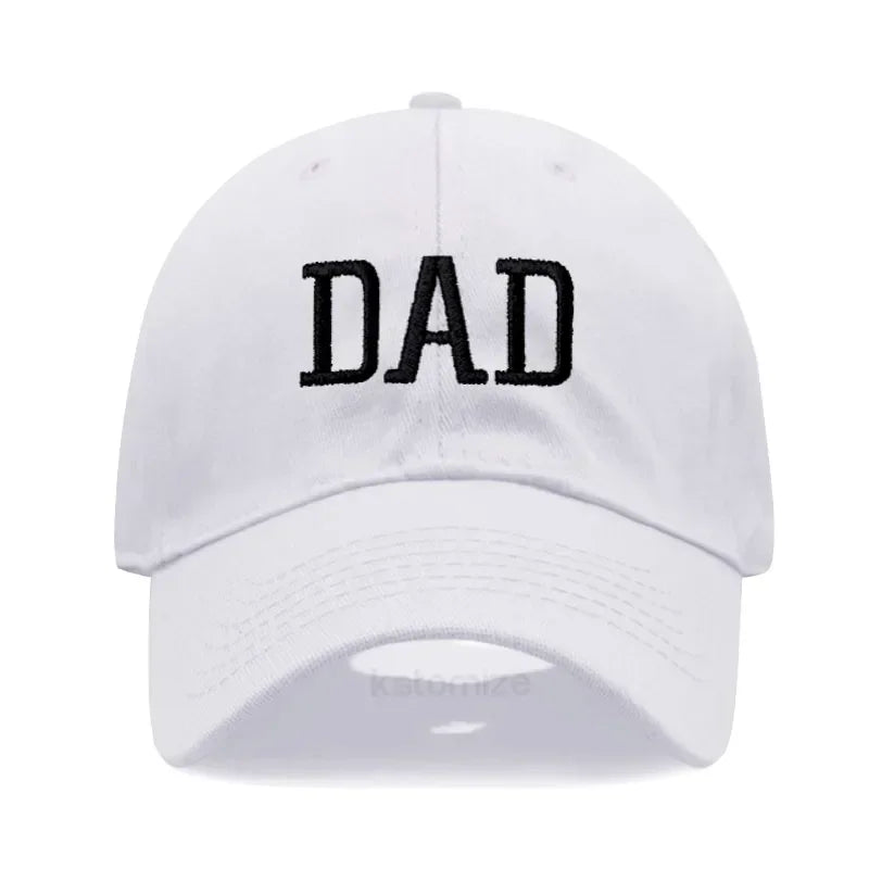 DAD MOM Embroidery Pure Cotton Baseball Cap Fashion Sport Golf Caps Sun Hat