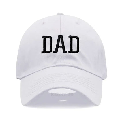 DAD MOM Embroidery Pure Cotton Baseball Cap Fashion Sport Golf Caps Sun Hat