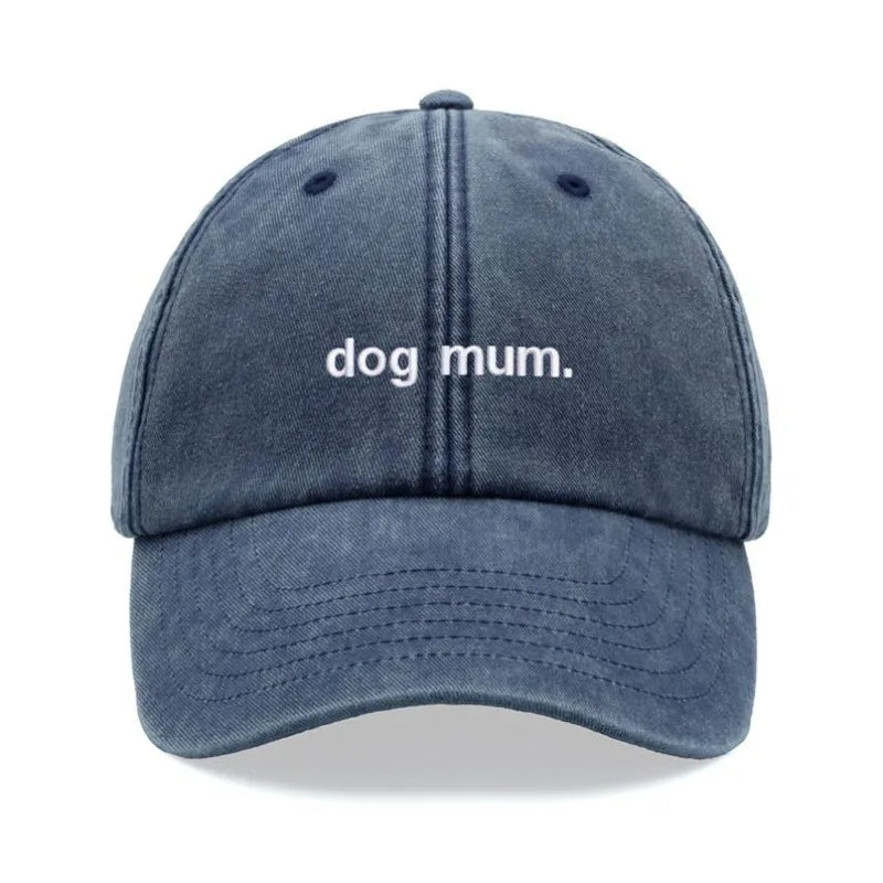 1pc "dog Mum. " Vintage Washed Kanye Baseball Cap for Women