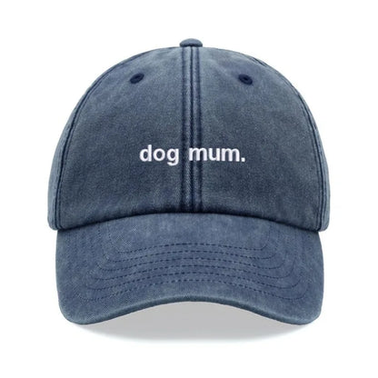 1pc "dog Mum. " Vintage Washed Kanye Baseball Cap for Women